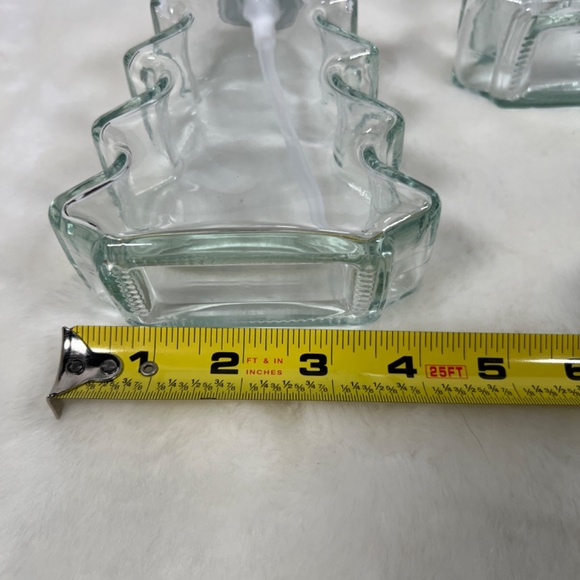 NEW Christmas Tree Clear Glass Soap Dispenser Bottles 304 Rust Proof Stainless - Picture 7 of 8